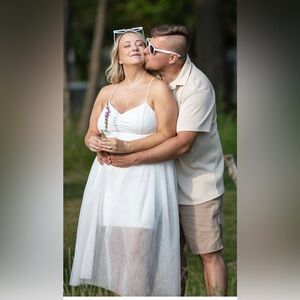 Halara Ruched Backless Crisscross Lace Up Midi Dress